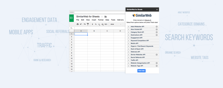 Similarweb for Google Spreadsheets