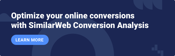 Experimente a análise de conversão Similarweb