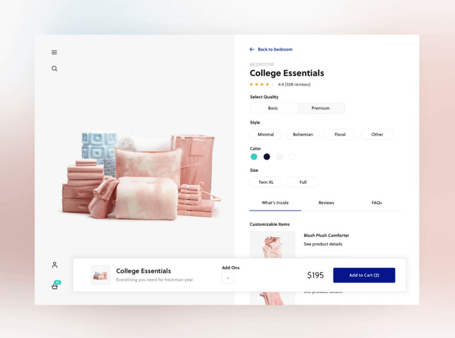 eCommerce ui - product page