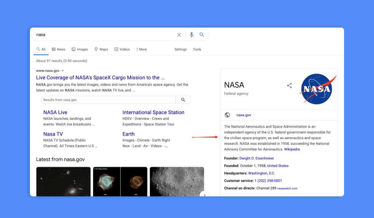 Nasa Knowledge Graph