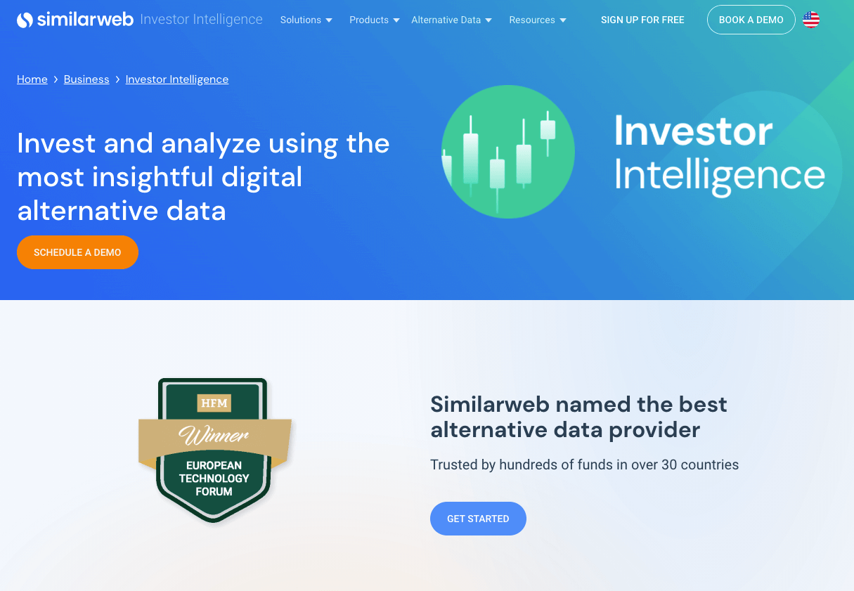 Investors, such as hedge funds and institutional investment firms rely on our Investor Intelligence to invest confidently with access to alternative data