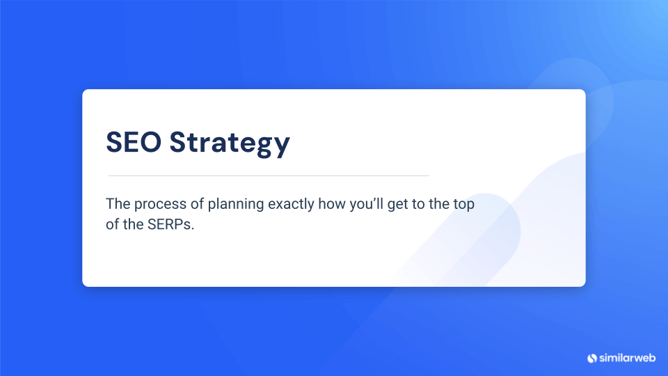 What is an SEO strategy