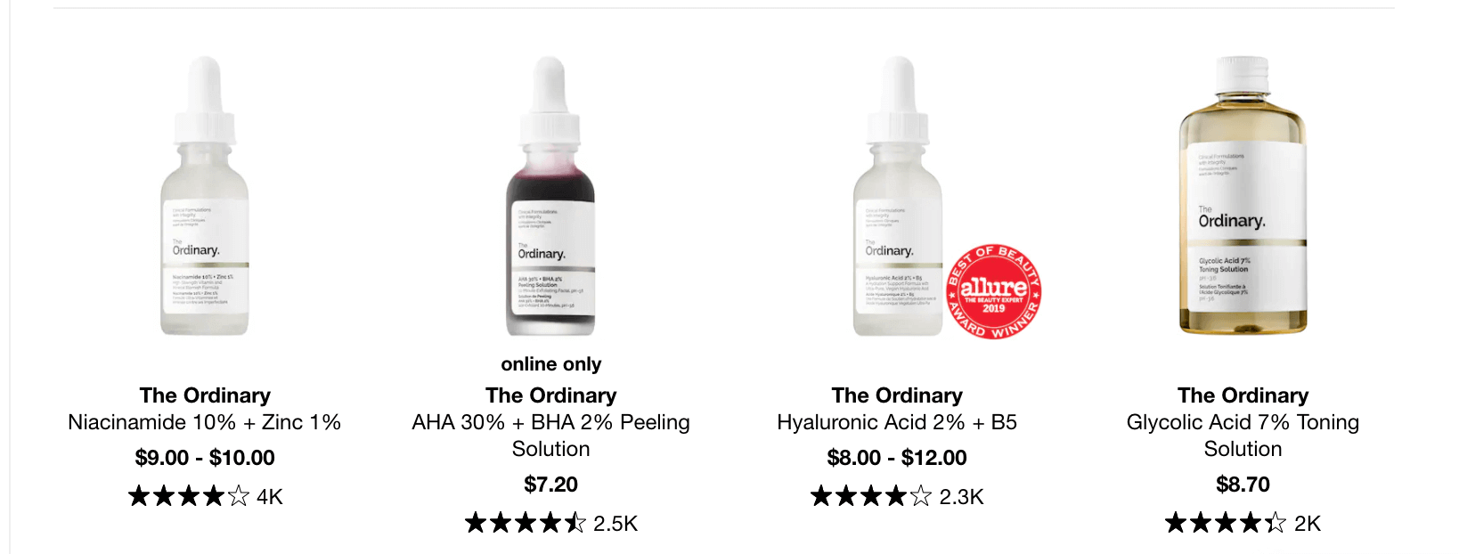 Estee Lauder Deciem Deal: The Ordinary's key ingredients