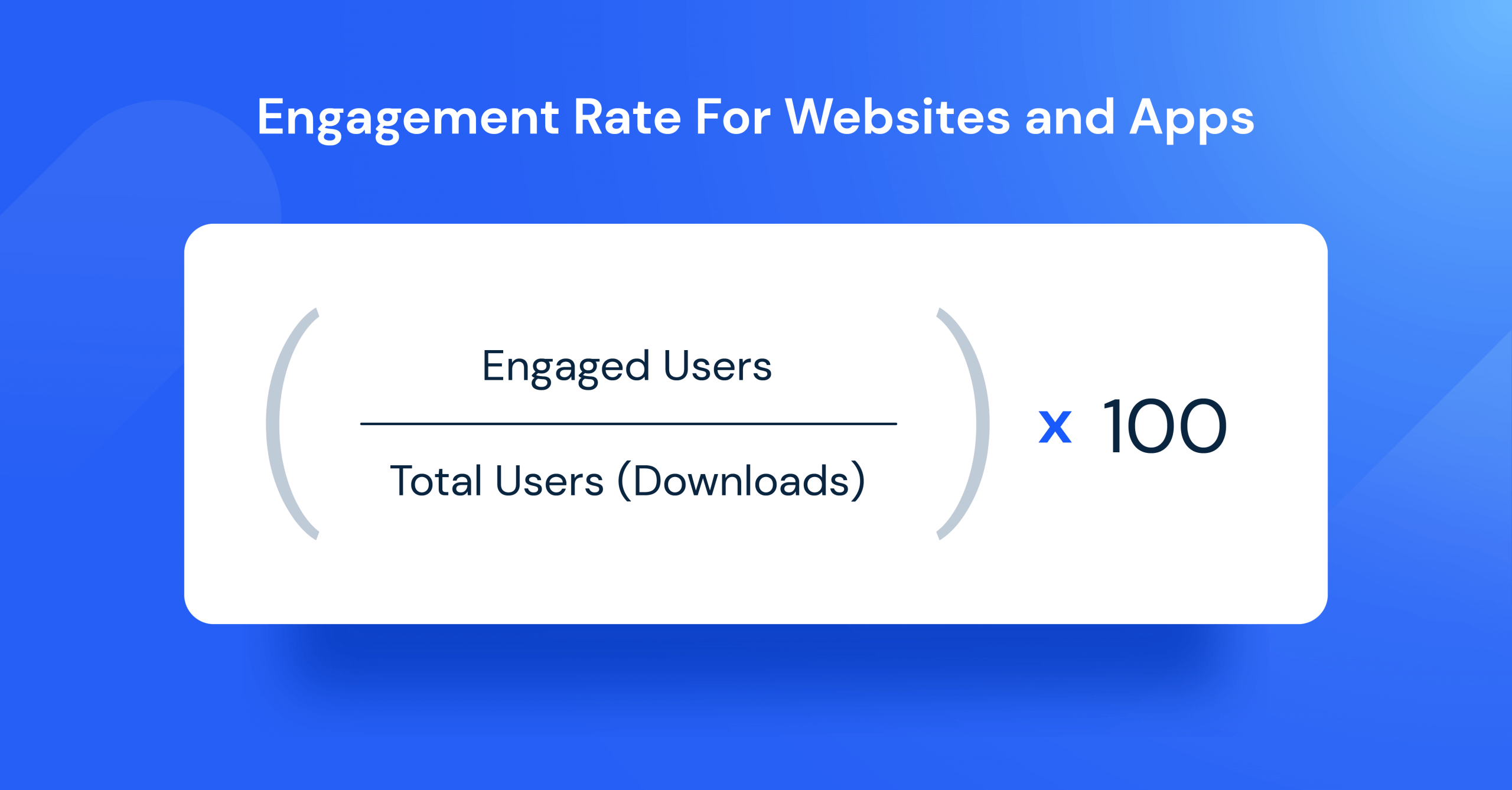 engagement rate for websites and apps