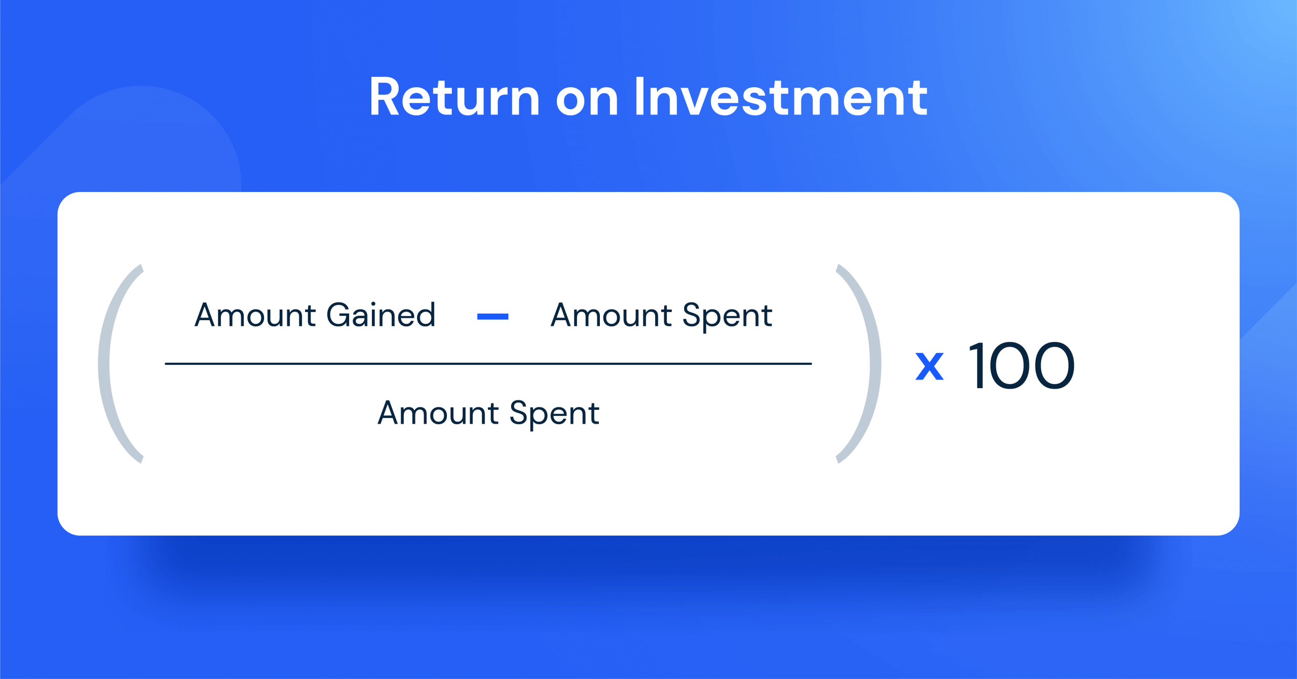 ROI Formula Digital Marketing Metrics 