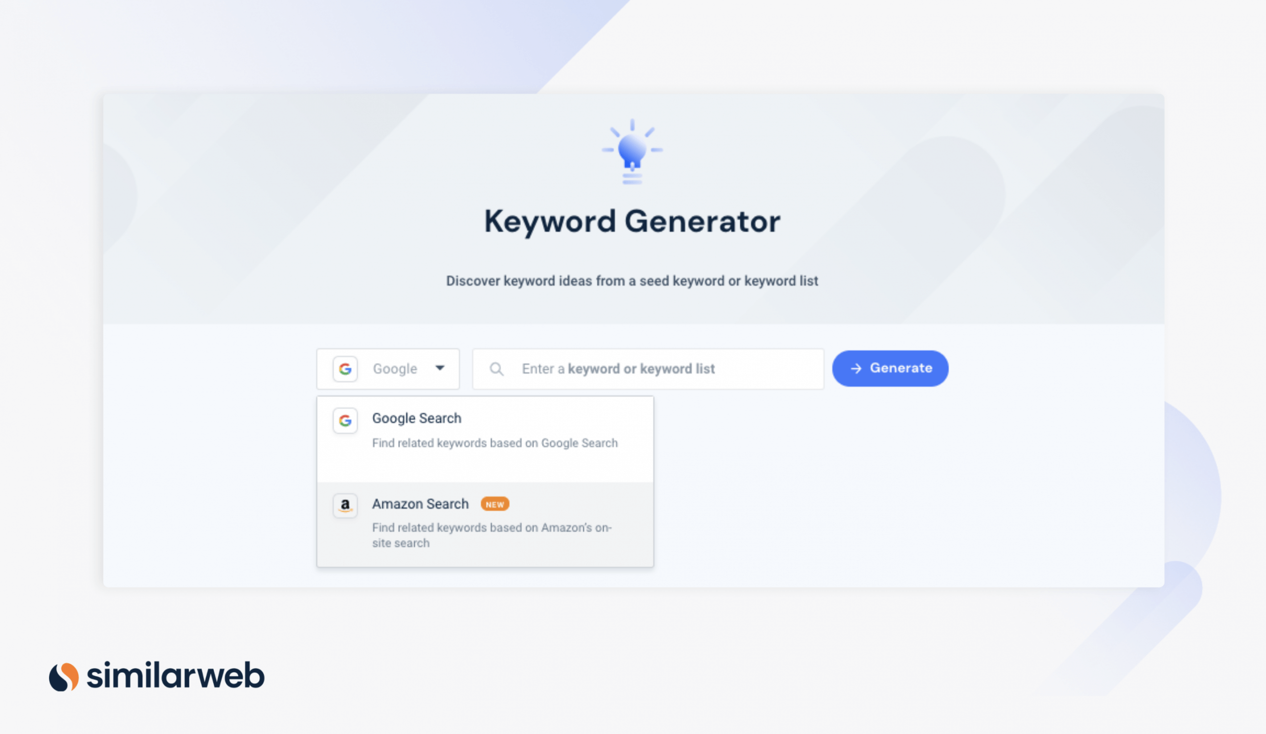 Amazon Keyword Generator by Similarweb