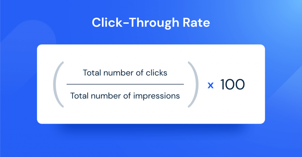 formula for click through rate