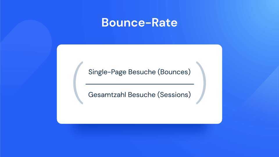 Bounce Rate Formel