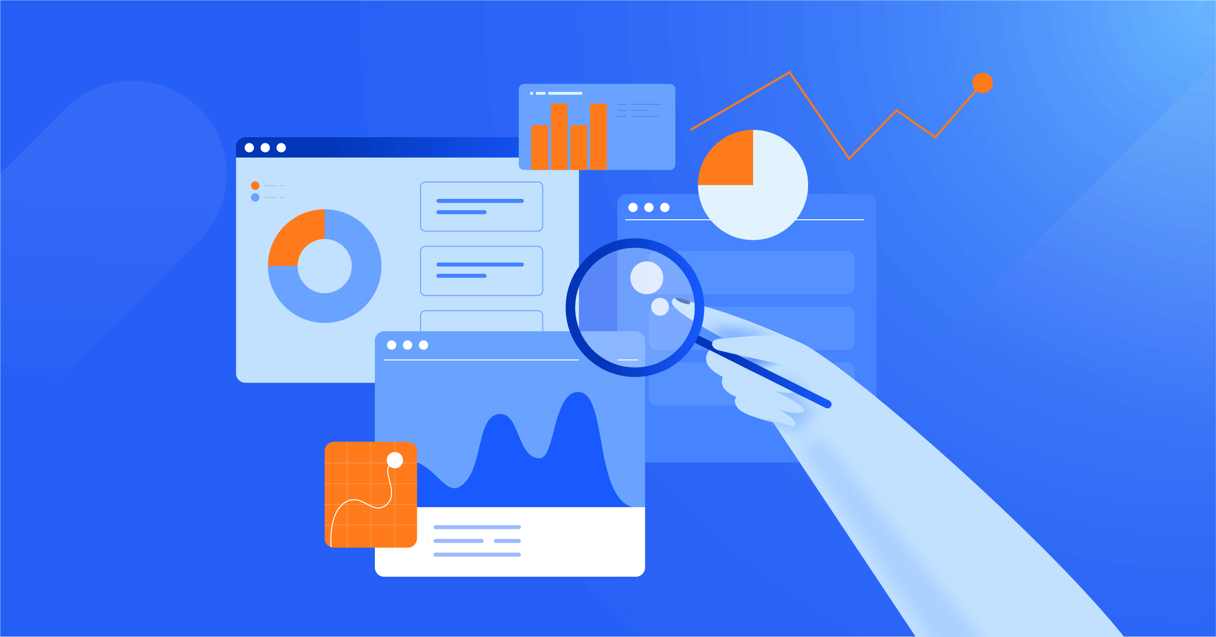 client reporting abstract representation