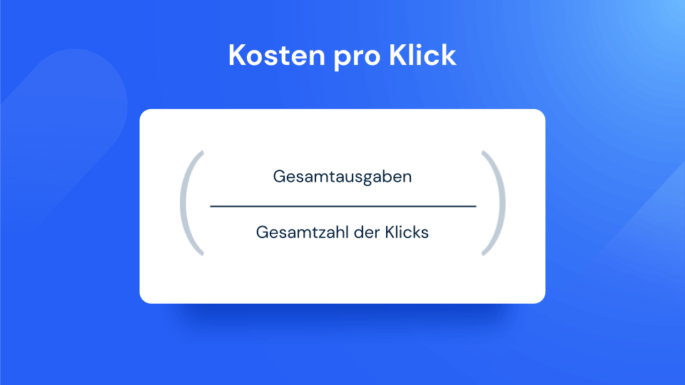 Kosten pro Klick Formel