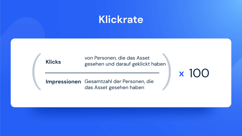 Klickrate Formel