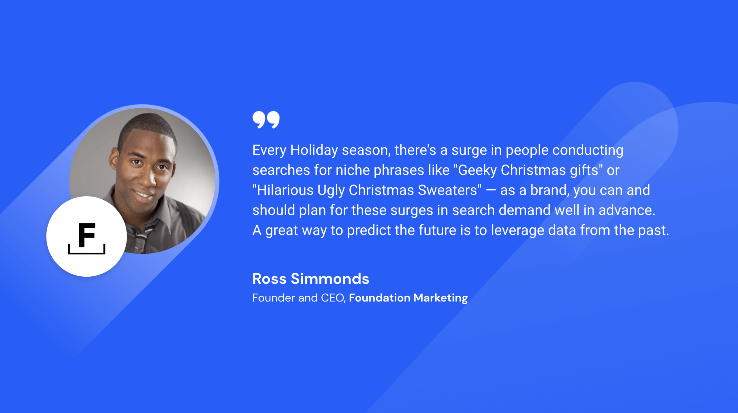 Ross Simmonds Zitat - erfolgreiche Black Friday Marketing Strategie