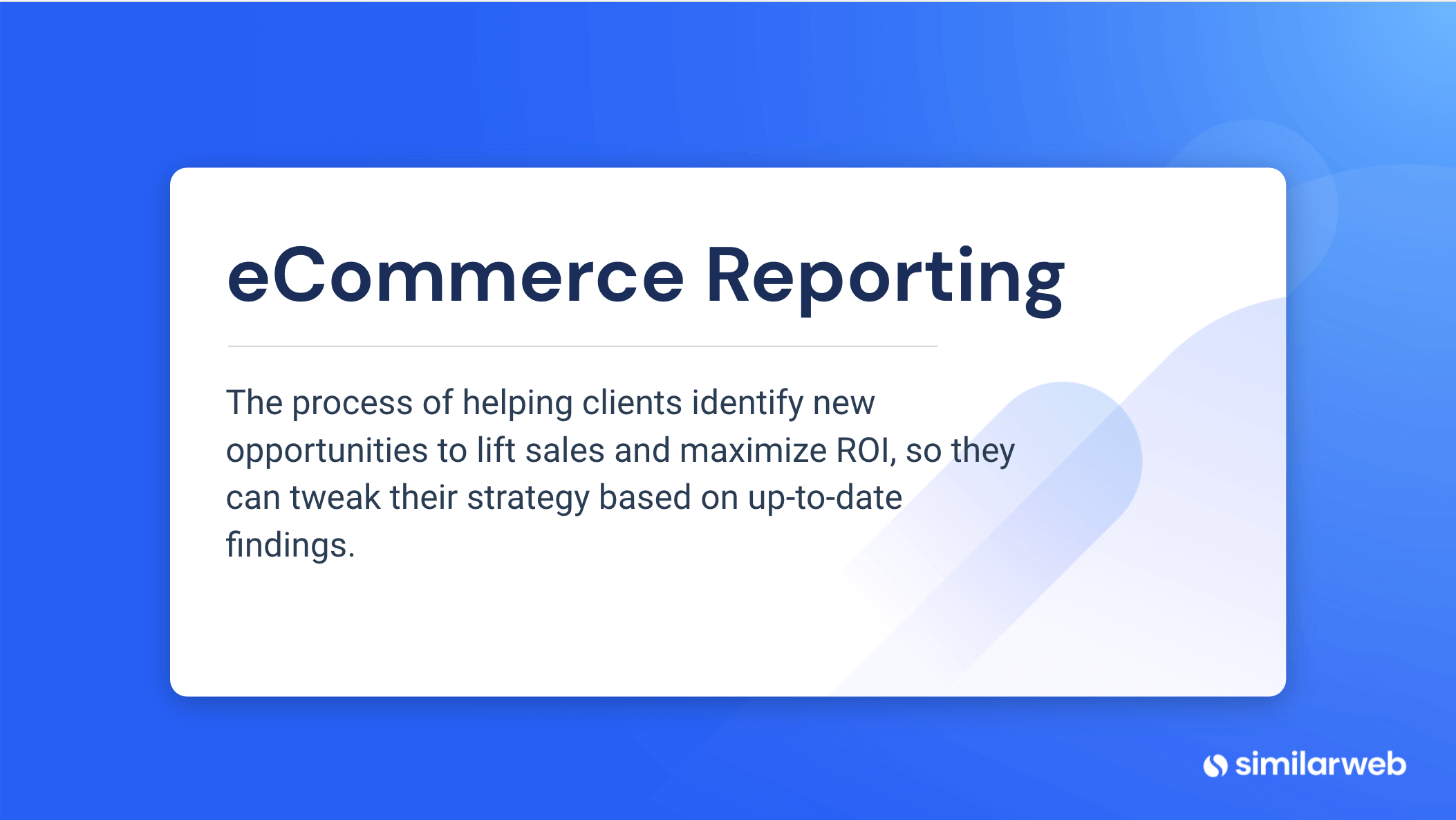 eCommerce Reporting definition