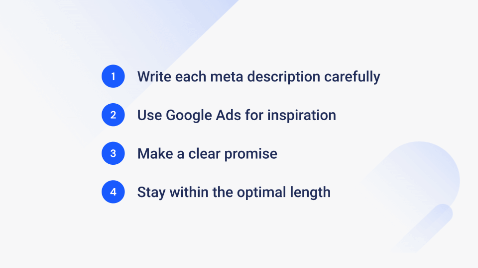 tips for writing meta descriptions