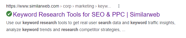 Keyword research tool for SEO and PPC