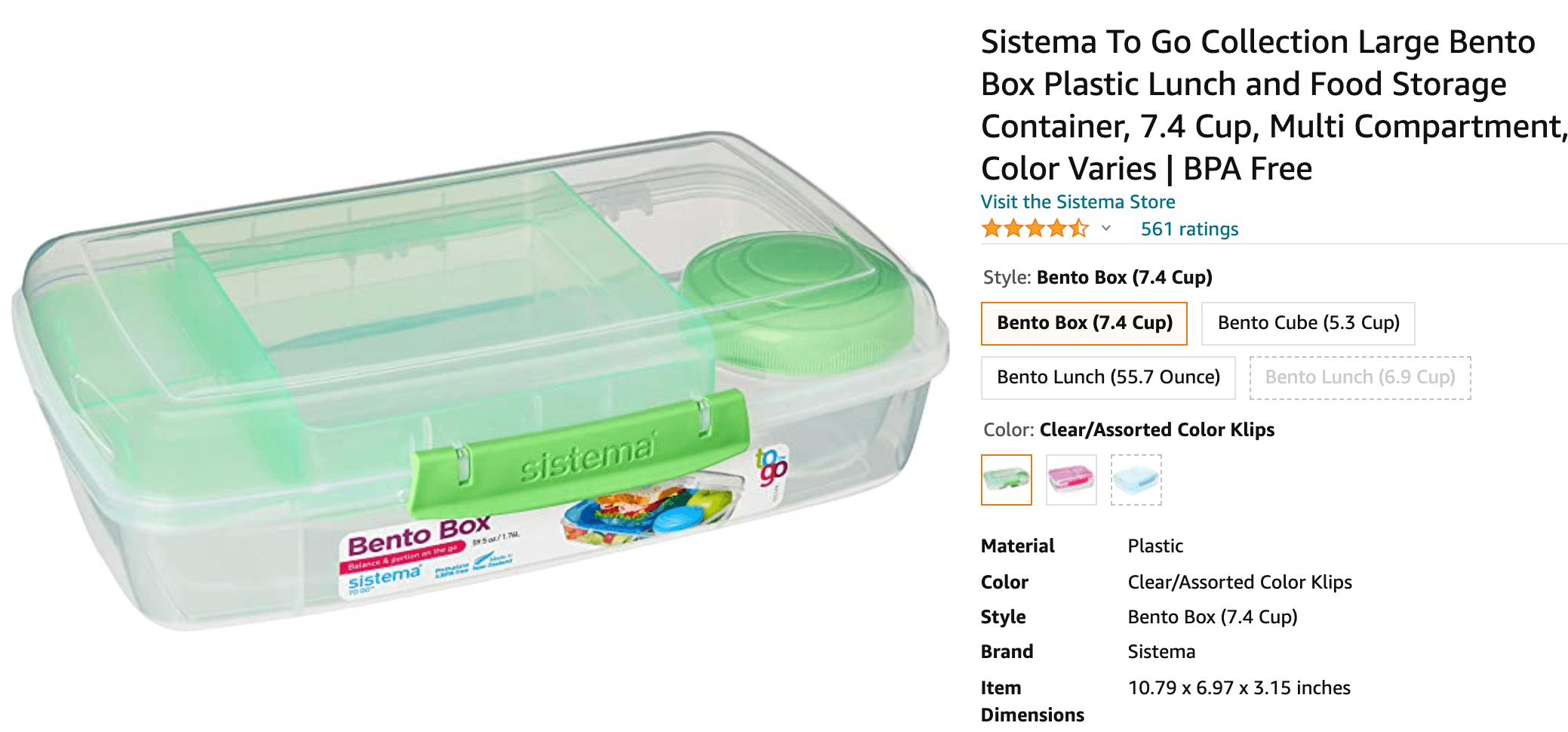 Sistema, a top Amazon brand, makes bento-style lunch boxes