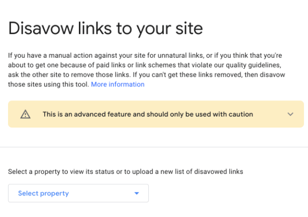 Google Disavow links to your site