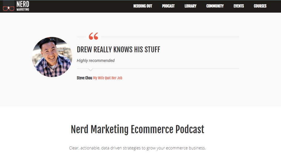 Nerd marketing eCommerce