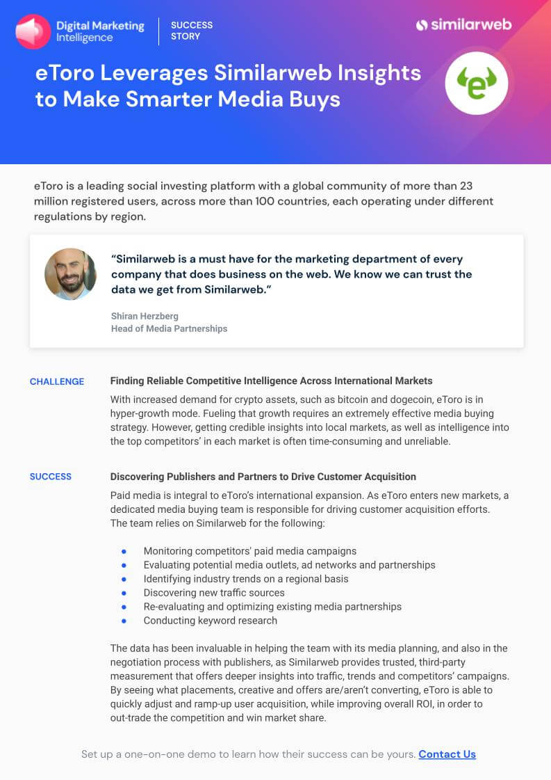 Similarweb case study example for eToro