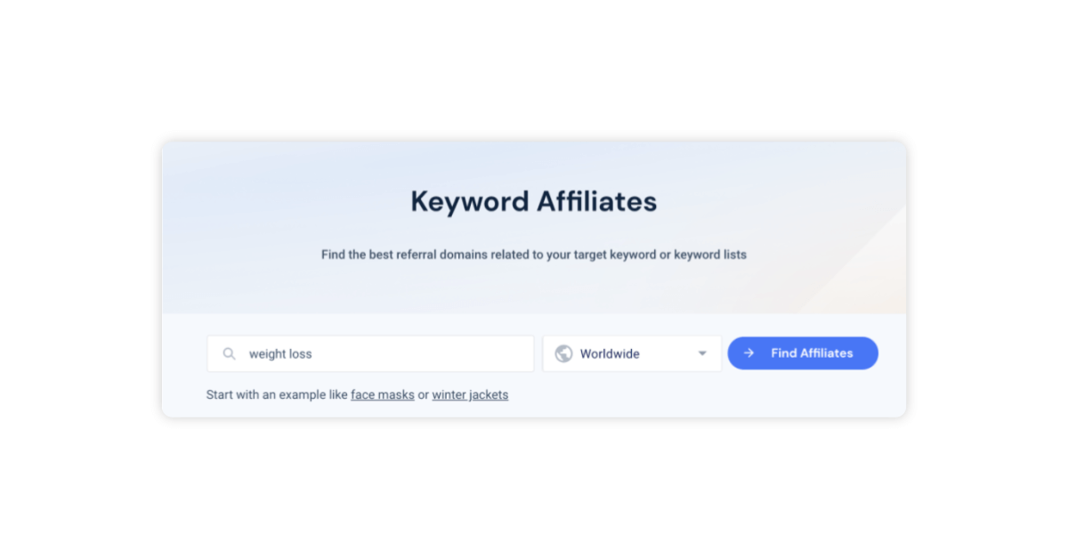 Keyword affiliates.