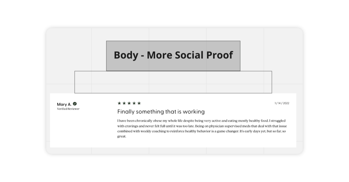 Body - More social proof.