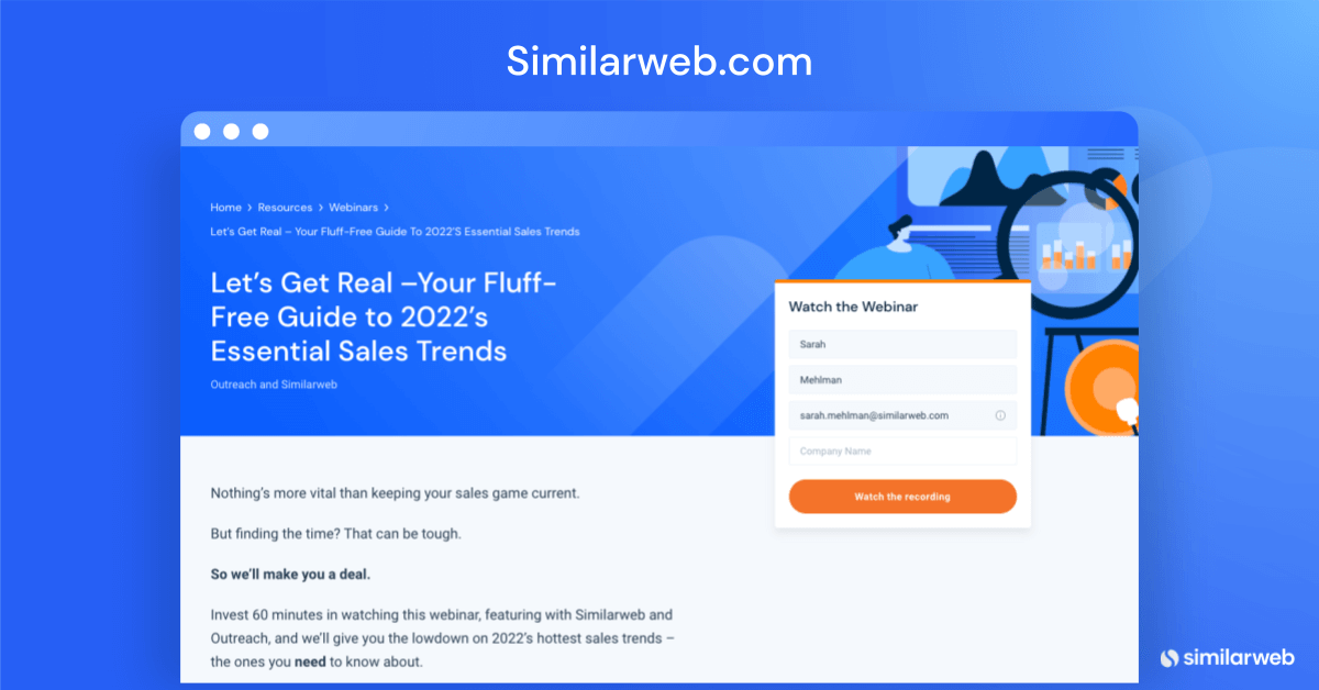 Similarweb Sale’s webinar