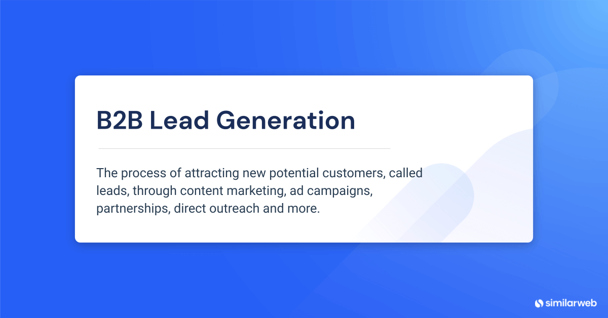 Definition of B2B lead generation. 