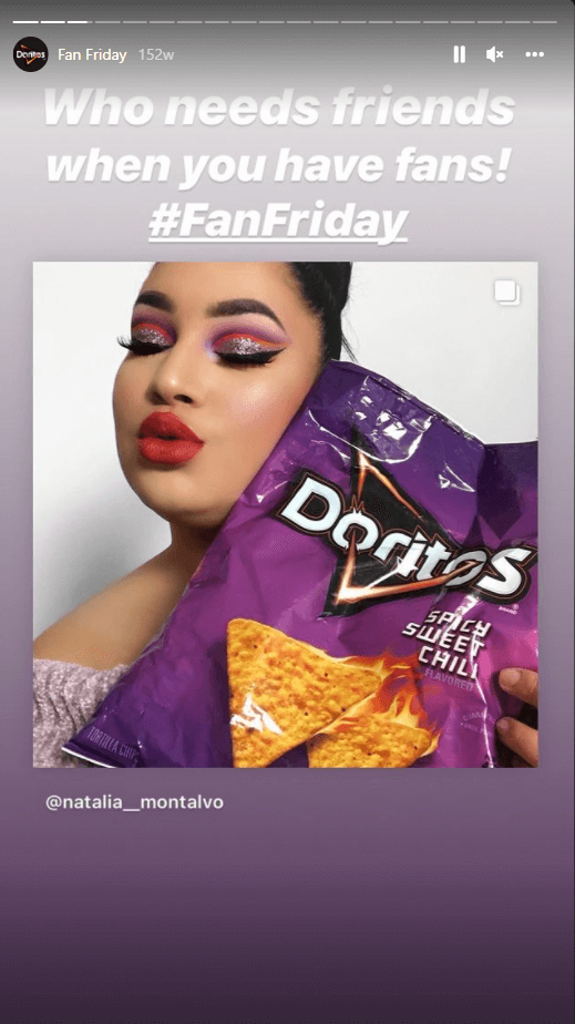 Doritos #fanfriday on Instagram.