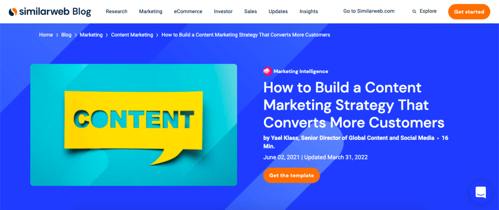 7 Great Pillar Page Examples | Similarweb