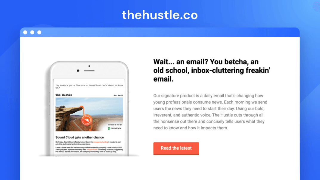 thehustle.co’s tone.