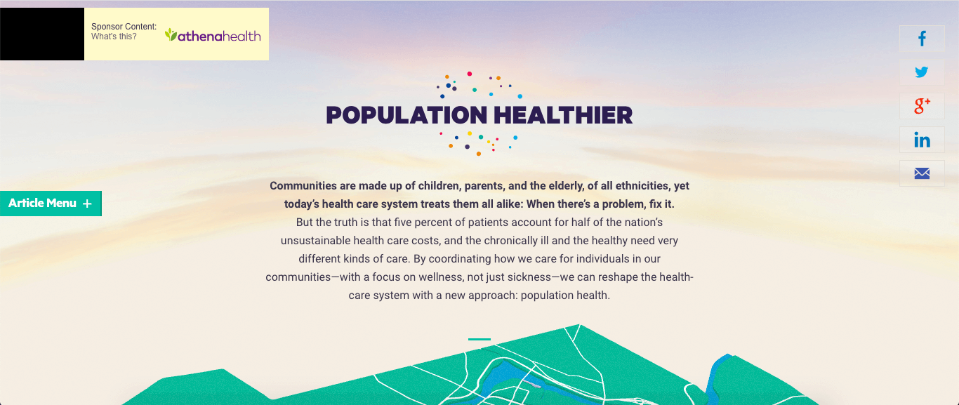 Population healthier pillar page.