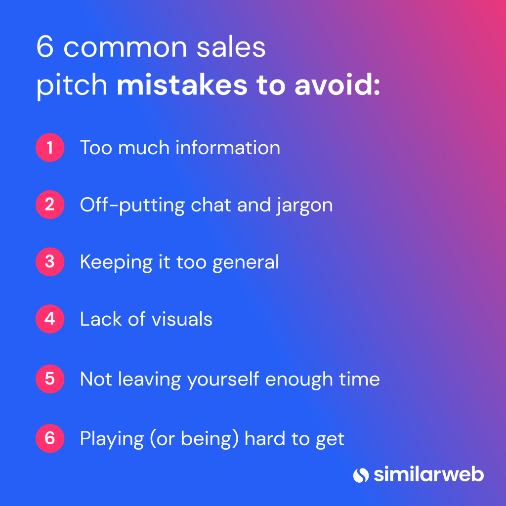 6 common sales pitch mistakes to avoid