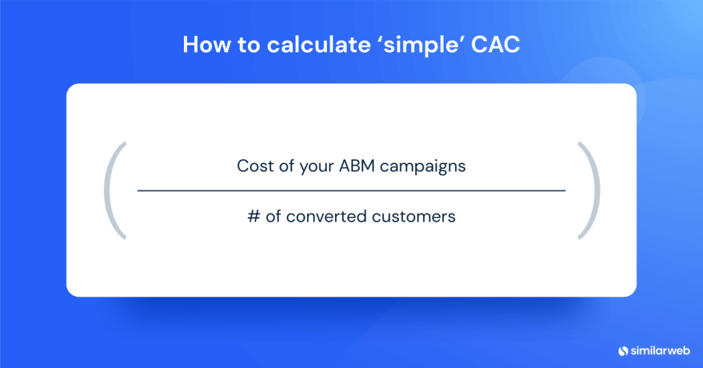 simple CAC - ABM metrics