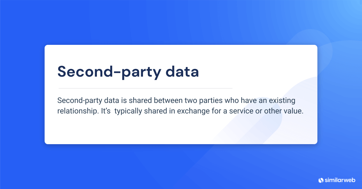 second-party data definition