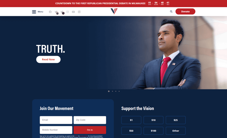 Vivek Ramaswamy Captures Digital Momentum in Lead Up to Republican Debate