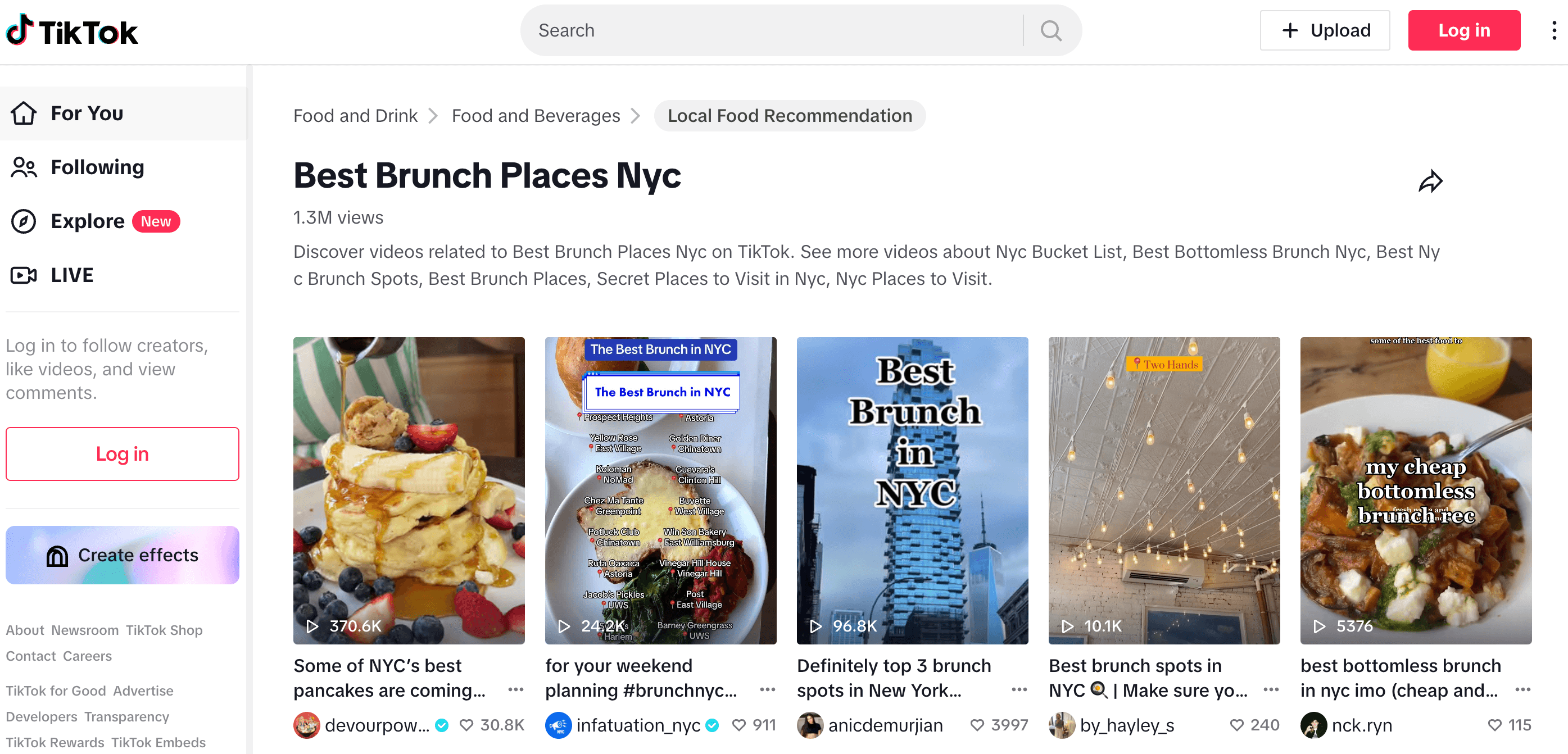 digital marketing trends:tiktok brunches