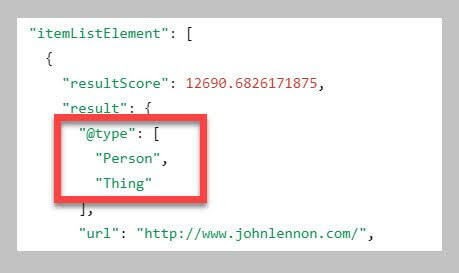 "Person" and "Thing" entity type