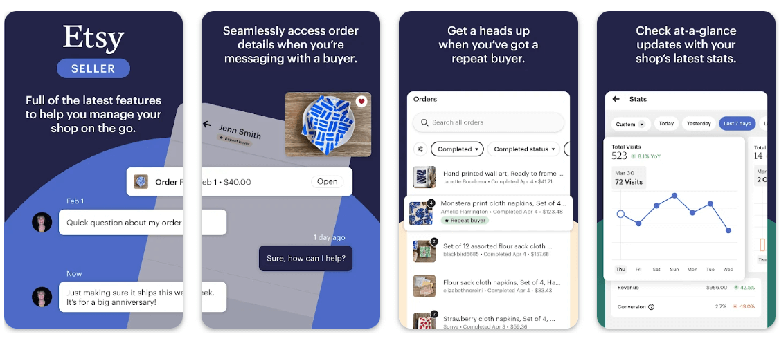 Etsy seller app