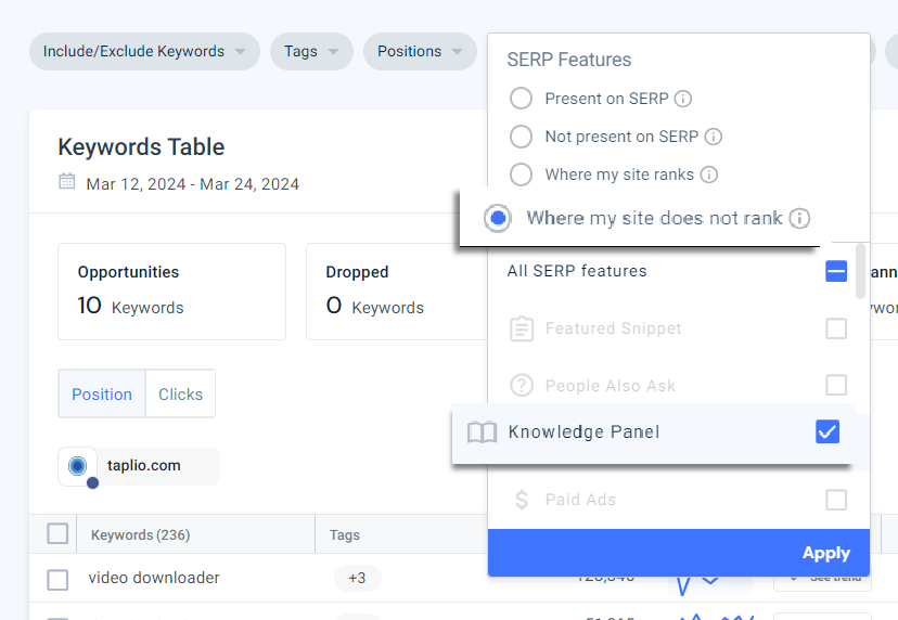 Similarweb Rank Tracker