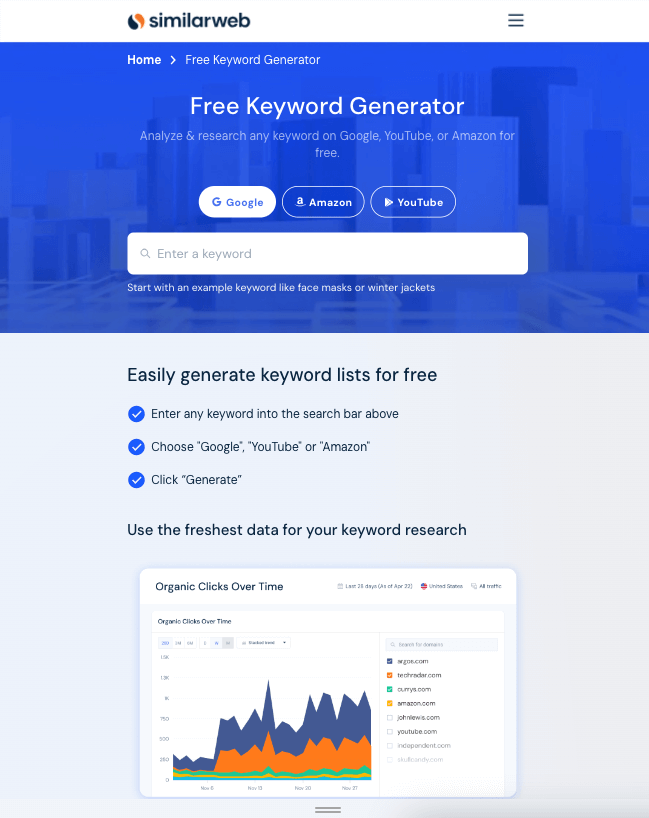 Free keyword generator