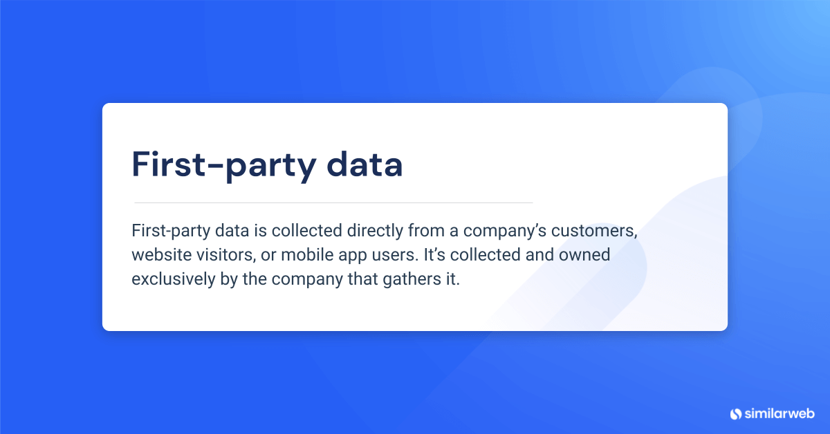 First party data definition