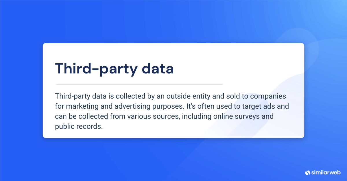 Third party data definition