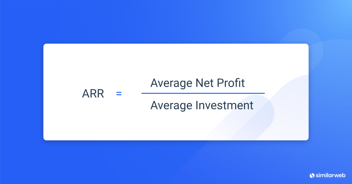 Image of the formula to calculate ARR or annual recurring revenue