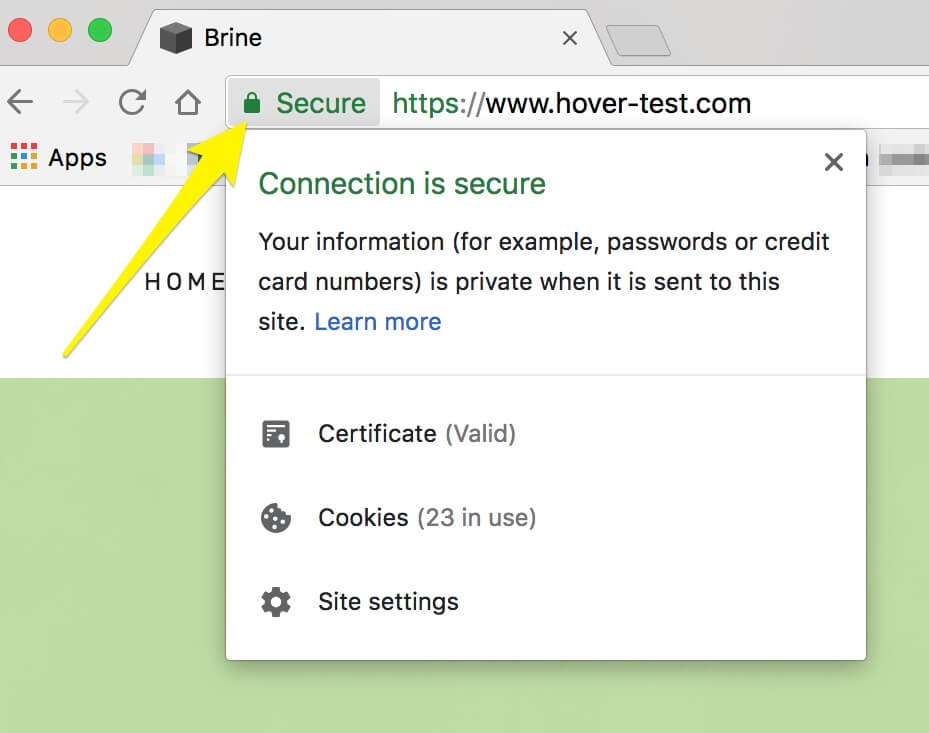 Get SSL secured certifacte