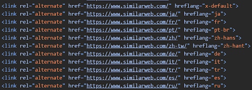 example of hreflang