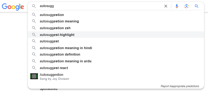 Google Autosuggest