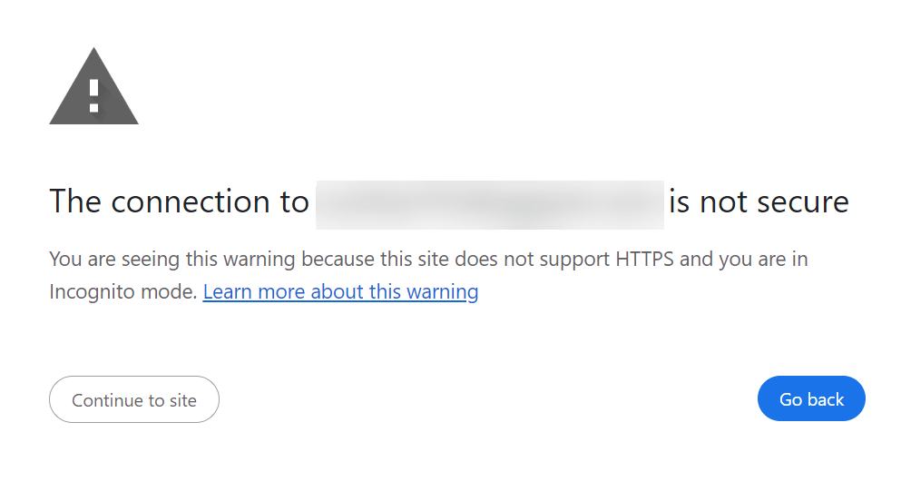 site does not support https