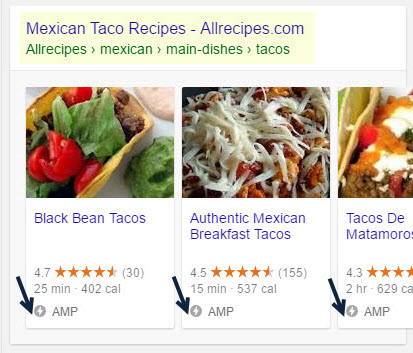 Allrecipes.com Mobile Carousel 