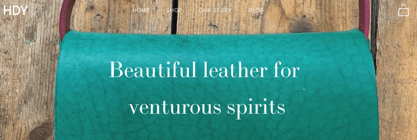 HDY Leather’s brand is used to show how simplicity can be a part of a strong identity.